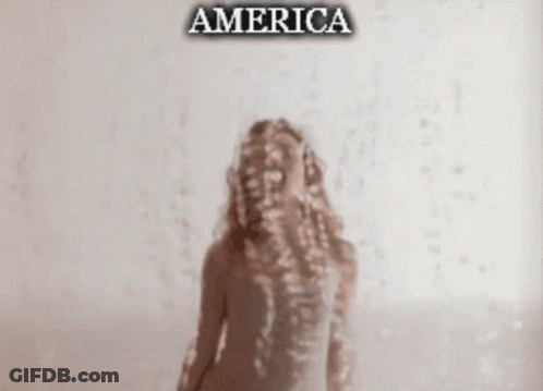 Blurred Woman Saying America GIF