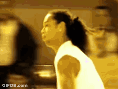 Blurred Woman With Ponytail GIF