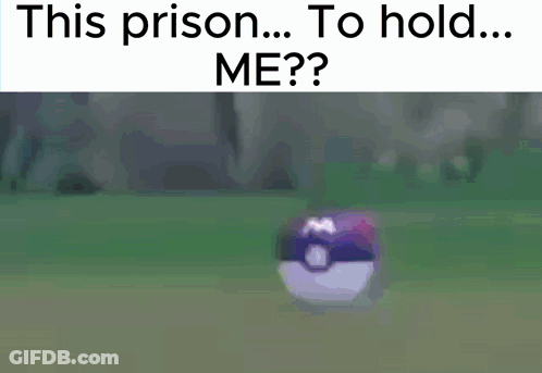 Blurry Ball With Prison Quote GIF