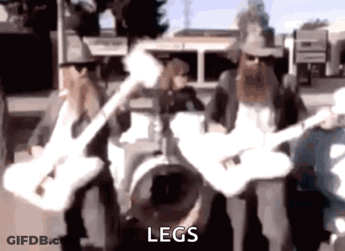 Blurry Band With Legs GIF