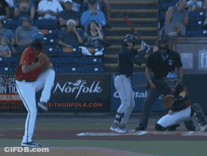 Blurry Baseball Field With Coca Cola Ad GIF