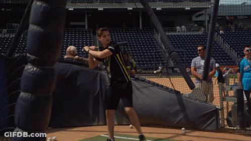 Blurry Baseball Game With Few People In Stands GIF