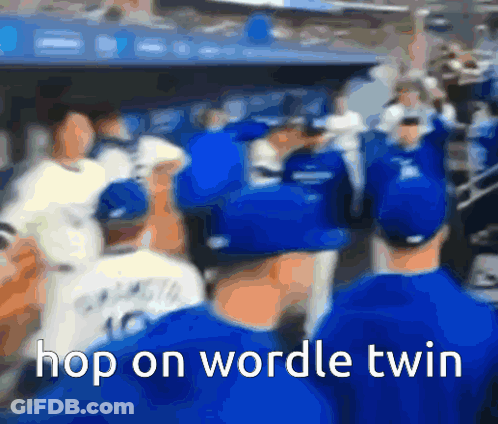 Blurry Baseball Team Hop On Wordle Twin GIF