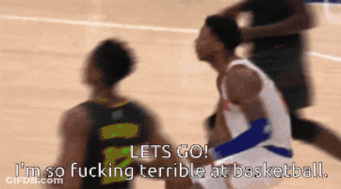 Blurry Basketball Game Lets Go I'm So Fucking Terrible GIF