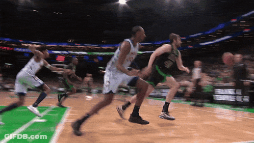 Blurry Basketball Game Player Number 22 GIF