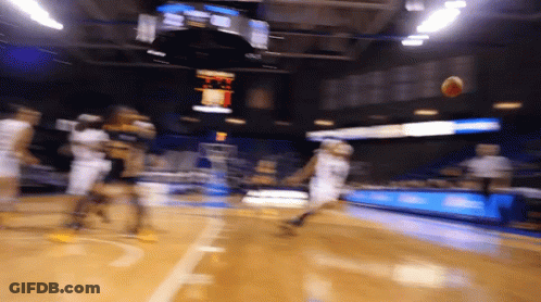 Blurry Basketball Game Scoreboard UC San Diego GIF