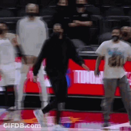 Blurry Basketball Game Toronto GIF