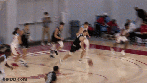 Blurry Basketball Player With UCSD Jersey GIF