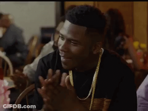 Blurry Boy And Girl With HD Letters GIF