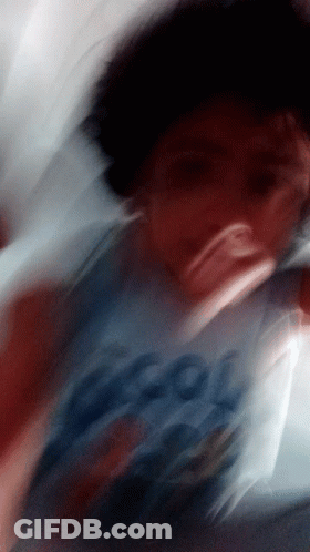 Blurry Boy Wearing Cool Shirt GIF