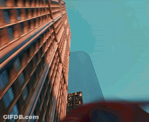 Blurry Building With Number 5 GIF