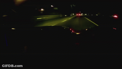 Blurry Car With License Plate Saying A GIF