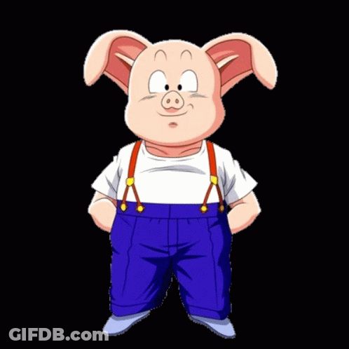 Blurry Cartoon Character With Bunny Ears And Blue Pants GIF