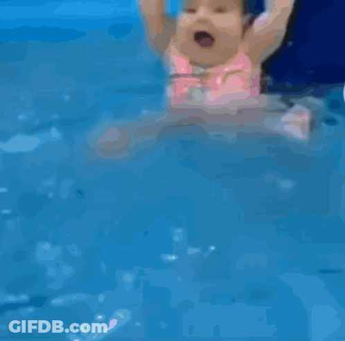 Blurry Child In Pool GIF
