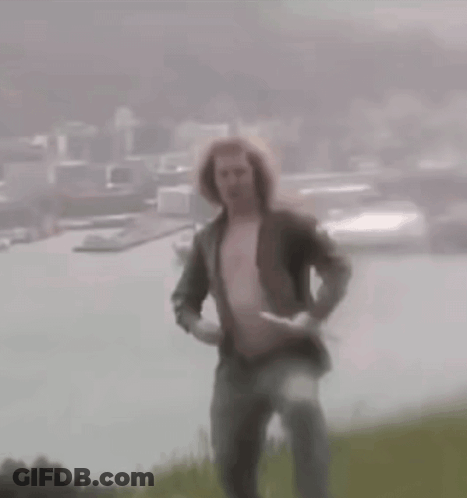 Blurry Couple Walking In Fog GIF