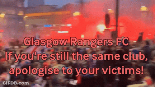 Blurry Crowd Glasgow Rangers FC GIF