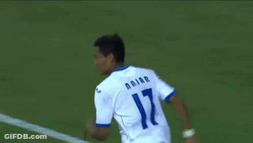 Blurry Crowd With Yellow Mexico Shirt GIF