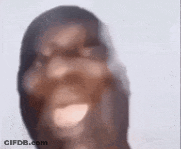 Blurry Face Behind Glass GIF