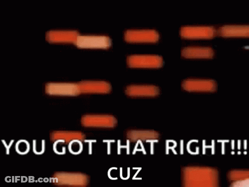 Blurry Face Saying You Got That Right GIF