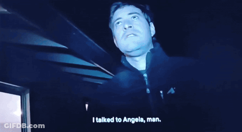 Blurry Face With Blue Background GIF