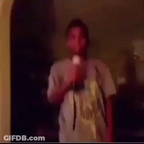 Blurry Face With Blue Sky GIF
