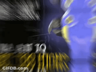 Blurry Face With Number 10 GIF