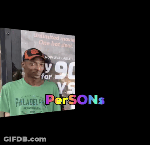 Blurry Face With Persons GIF