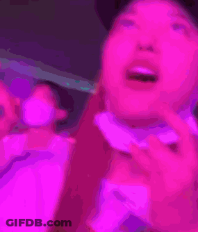 Blurry Face With Purple Lighting GIF