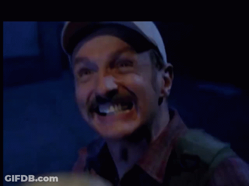 Blurry Face With Red Light GIF