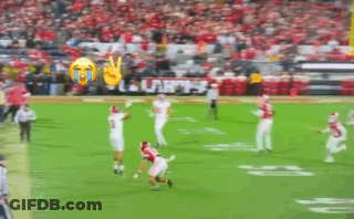 Blurry Football Game With Atlanta Sign GIF