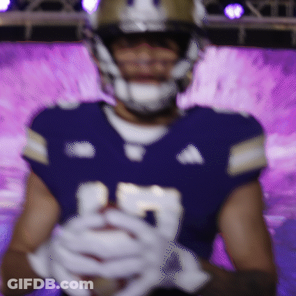 Blurry Football Player In Blue Jersey Number 15 GIF