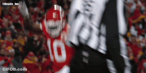 Blurry Football Player Number 10 GIF