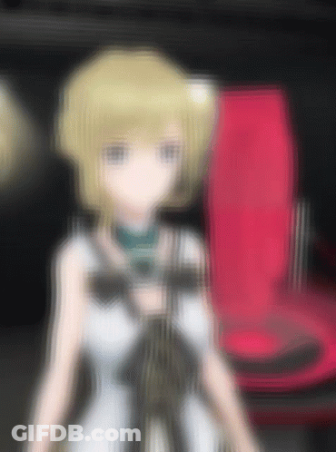 Blurry Girl In White Dress GIF