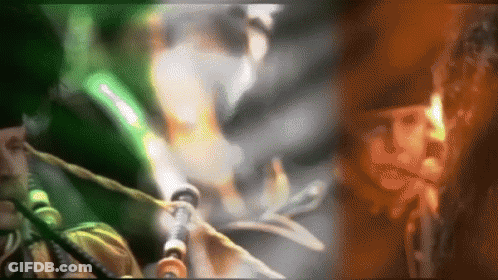 Blurry Green And Red Plant GIF