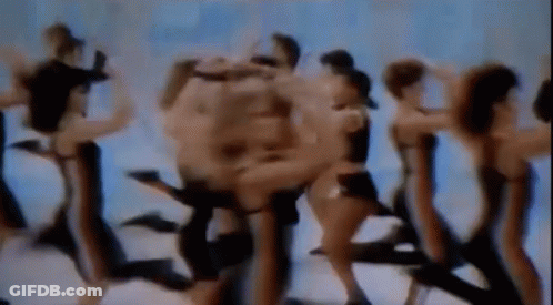 Blurry Group Dancing In Room GIF