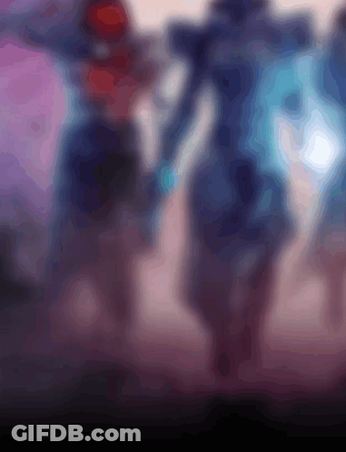 Blurry Group Of People Walking GIF