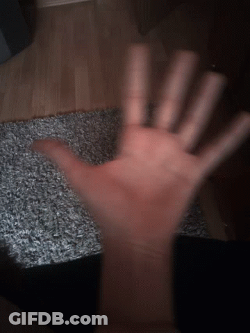 Blurry Hand On Carpet GIF