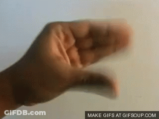 Blurry Hand Saying Make Gifs At Gifsoup.com GIF