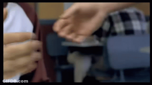 Blurry Hands With Person In Background GIF