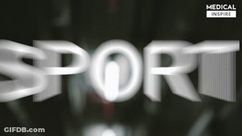 Blurry Image Displaying Word Sport GIF
