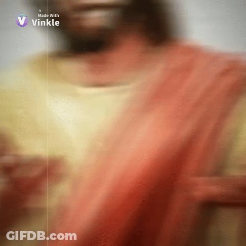 Blurry Jesus With Text Made With Vinkle GIF