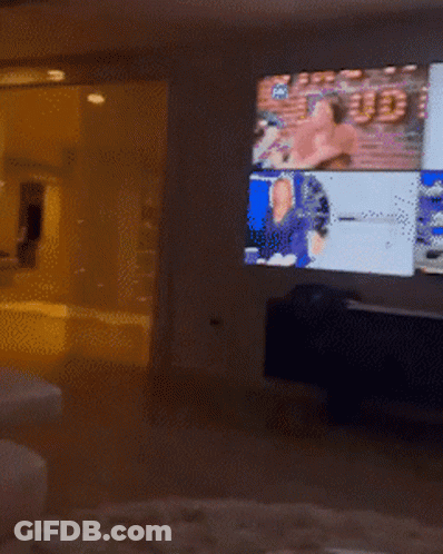 Blurry Living Room With White Couch And Table GIF