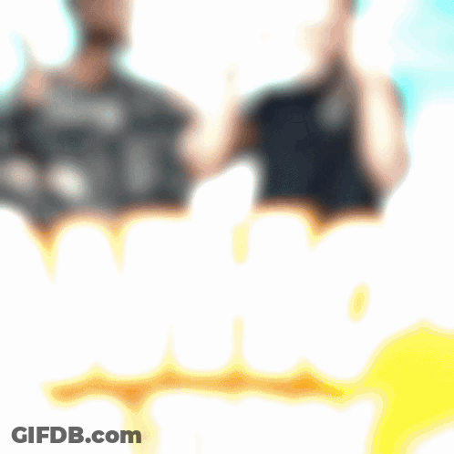Blurry Man And Woman Next To Who Story GIF