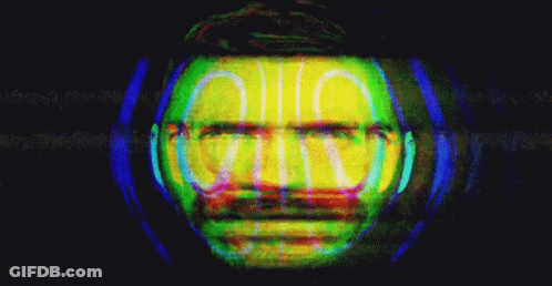 Blurry Man Face Saying Ohio GIF