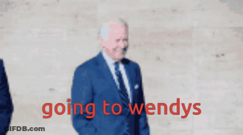 Blurry Man Going To Wendys GIF