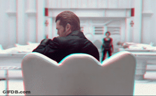 Blurry Man Holding Gun With R Rating GIF