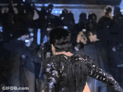 Blurry Man In Black Jacket GIF