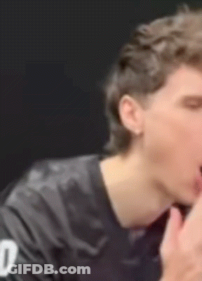Blurry Man In Black Shirt With Number 10 GIF