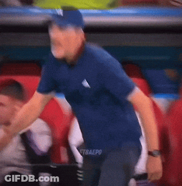 Blurry Man In Blue Shirt Saying Tbaepo GIF