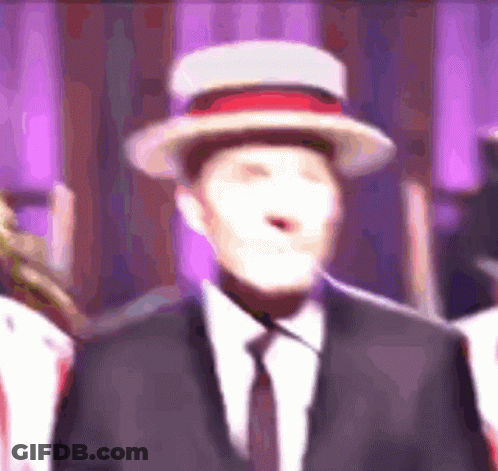 Blurry Man In Hat GIF